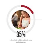 Circle chart about food scarcity